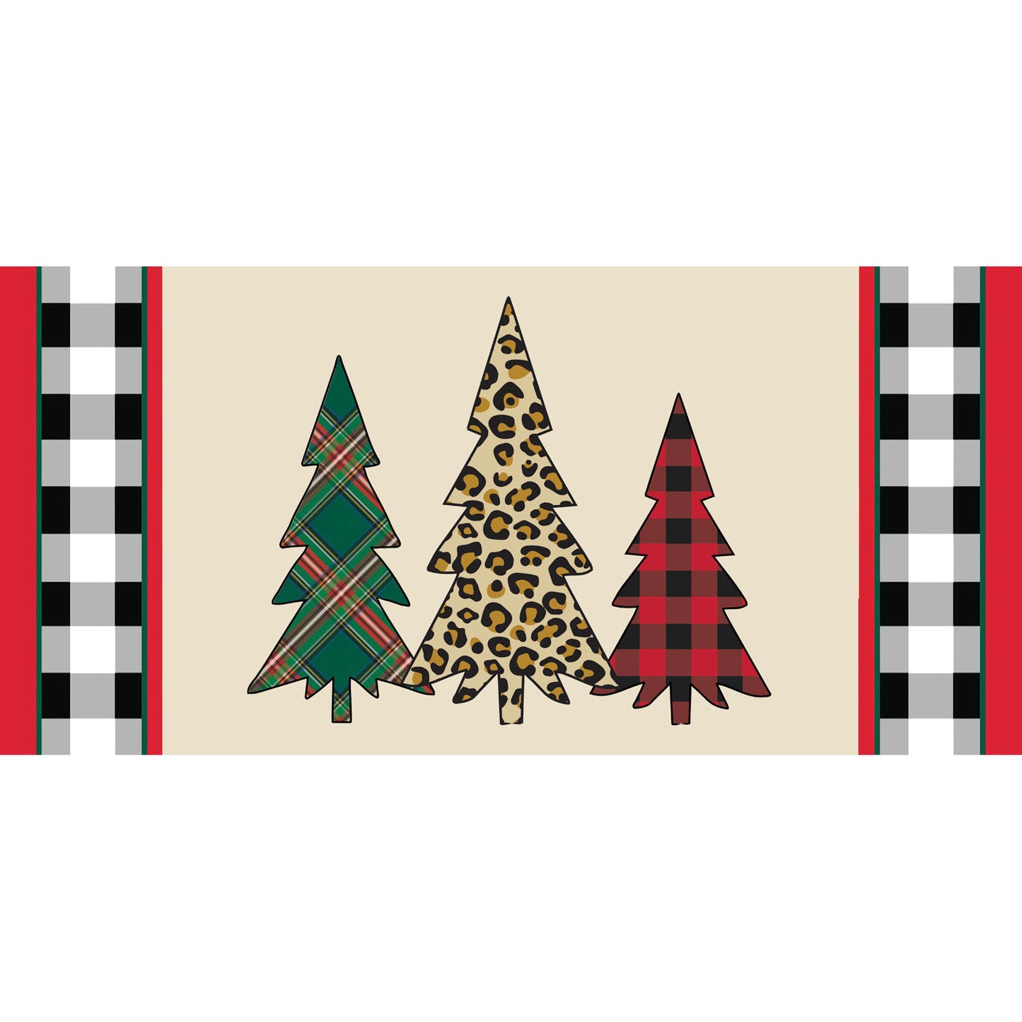 Christmas Trees Garden Mat