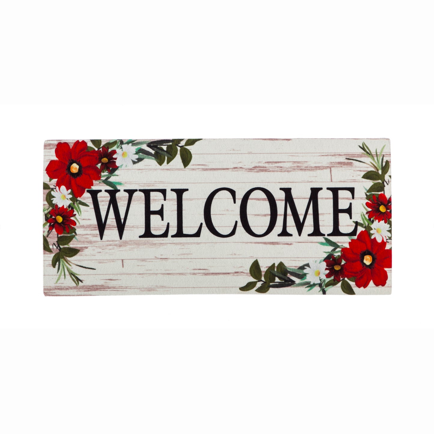 Christmas Floral Welcome Mat