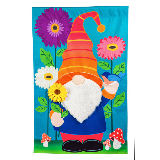 Garden Flag Garden Gnome