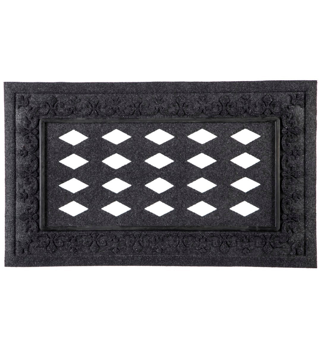 Mat Tray Black Scroll