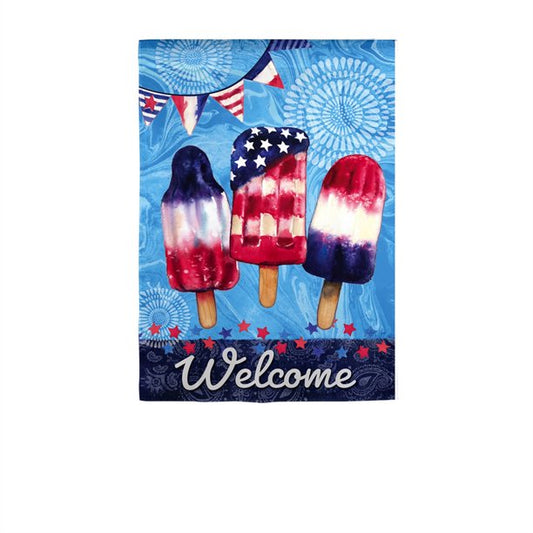 Garden Flag Summer Patriotic Popsicles