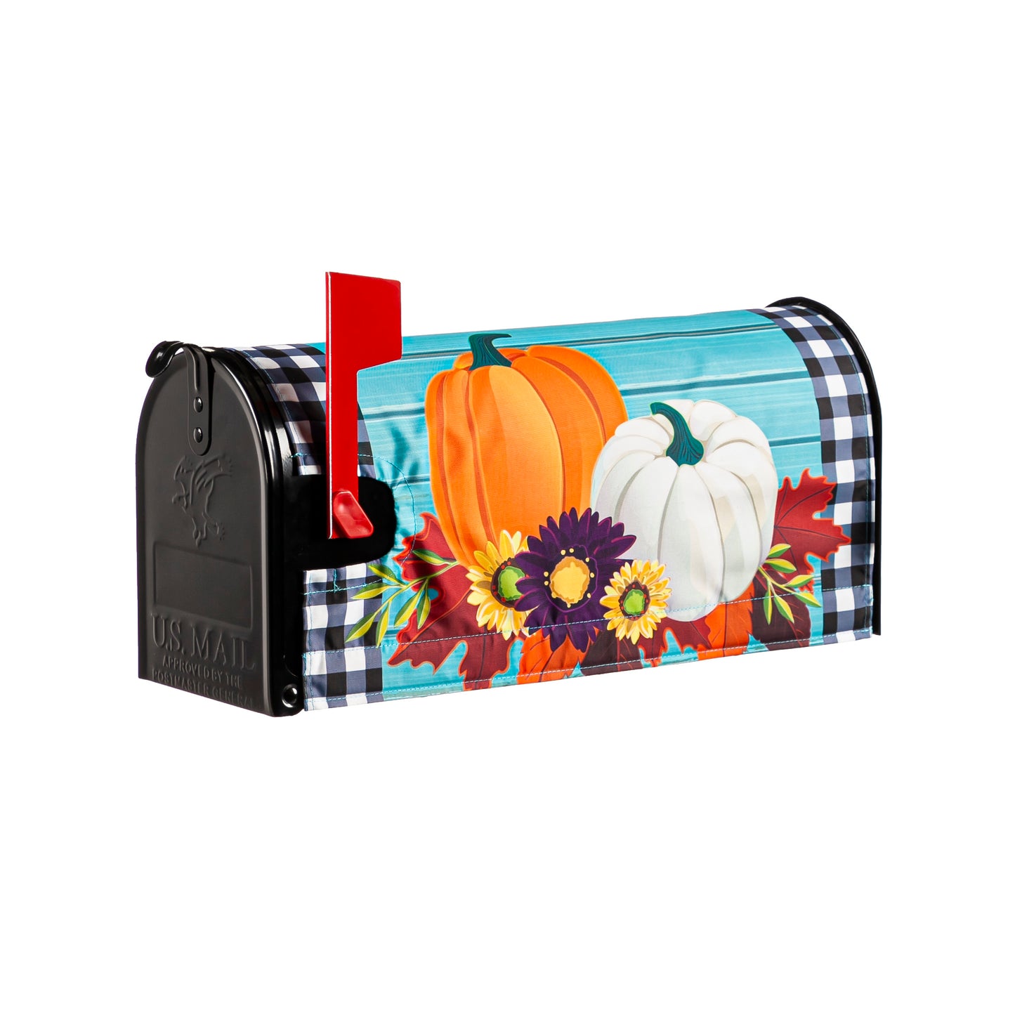 Mailbox Cover Fall Buffalo Check Pumpkins