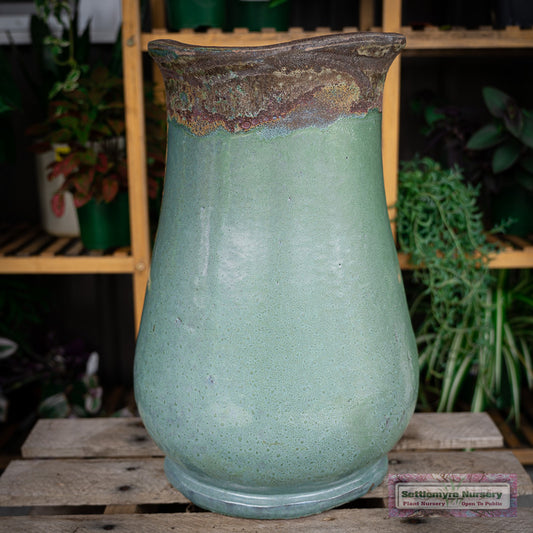 Pottery Cypress Planter SM 12 Moss