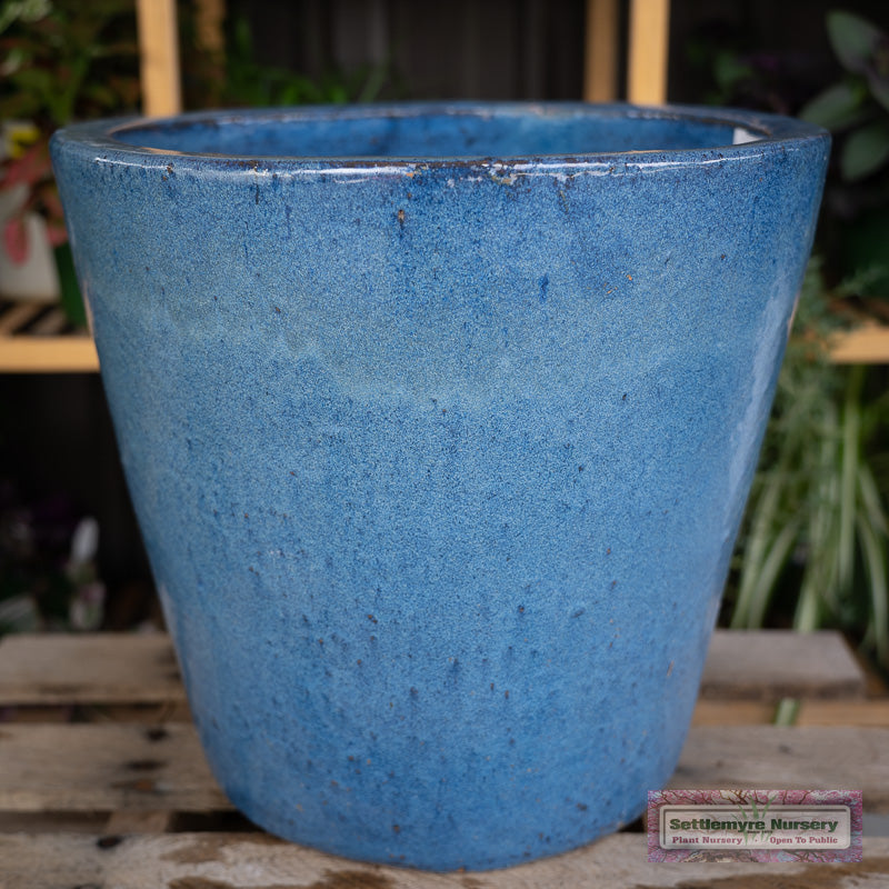 Pottery Cologne Planter L 16 Blue