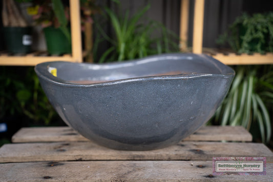 Lotus Bowl LG 19" Gray