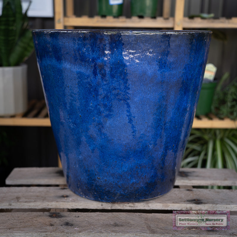 Cologne Planter L 16" Dark Blue