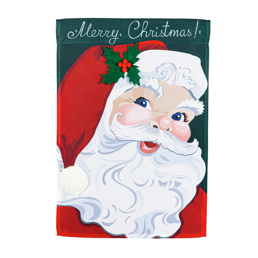 Garden Flag Christmas Vintage Santa