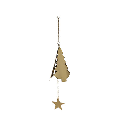 Garden Decor Wind Bell Christmas Gold