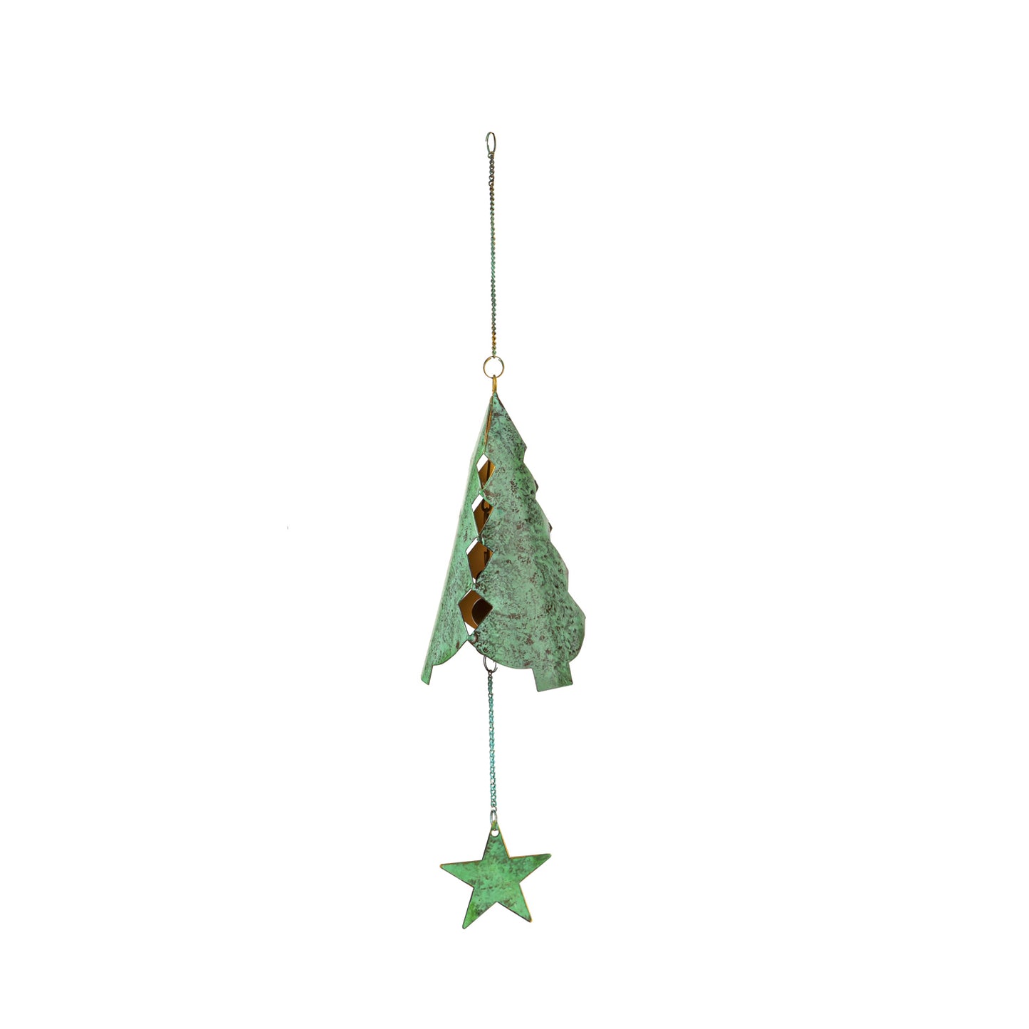 Garden Decor Wind Bell Christmas Green