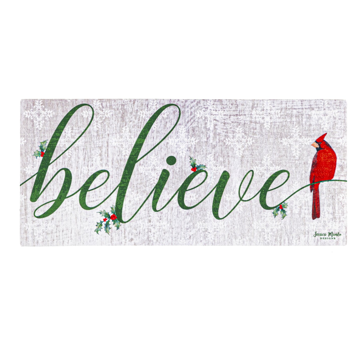 Believe Cardinal Welcome Mat