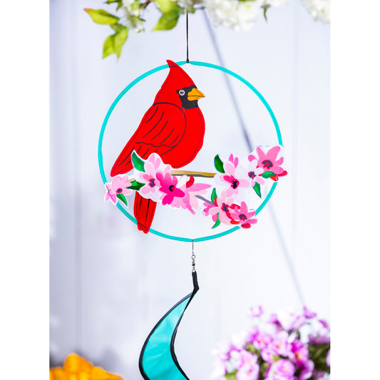 Spring Cardinal Wind Spinner