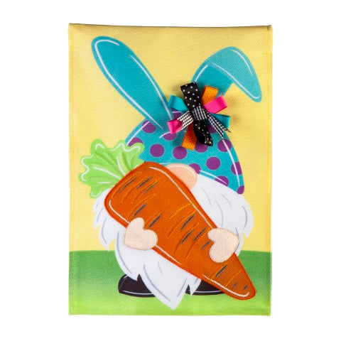 Garden Flag Spring Gnome Bunny Garden