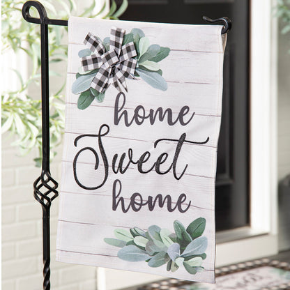 Spring Home Sweet Home Eucalyptus Garden Flag