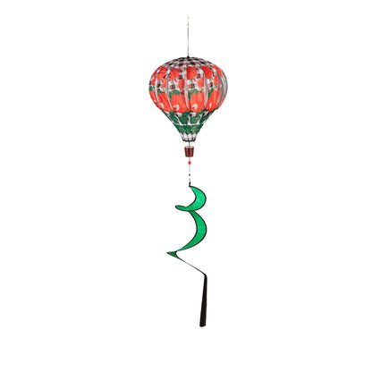 Balloon Spinner Geranium Plaid