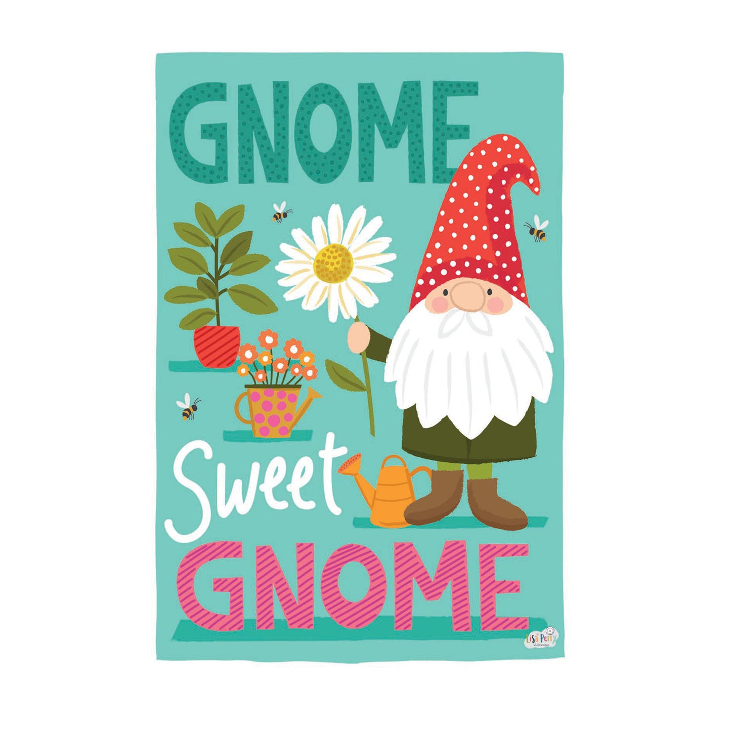 Garden Flag Spring Gnome Sweet Gnome