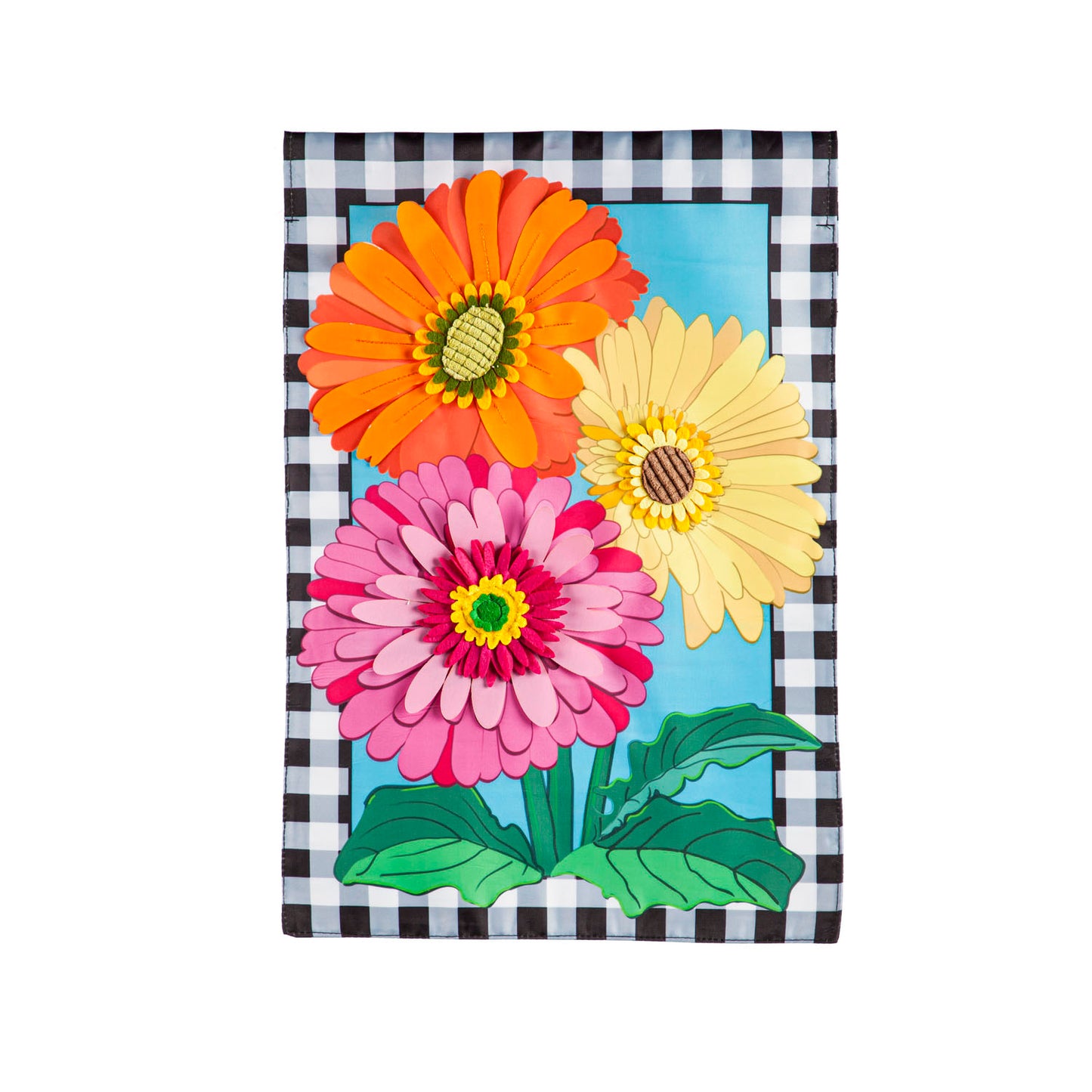 Garden Flag Gerber Daisy Trio