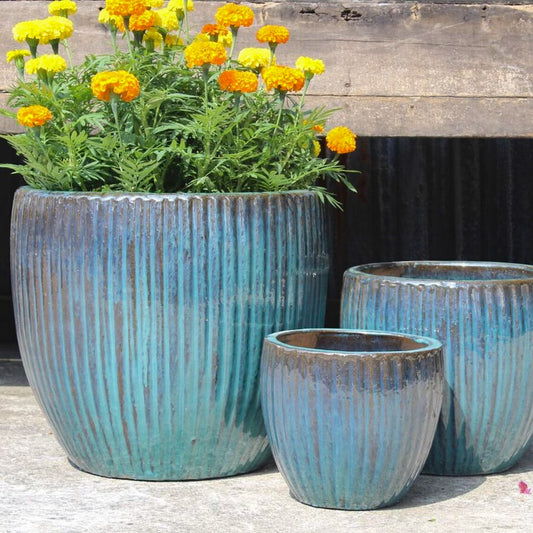 Pottery Maggie Sm Aqua