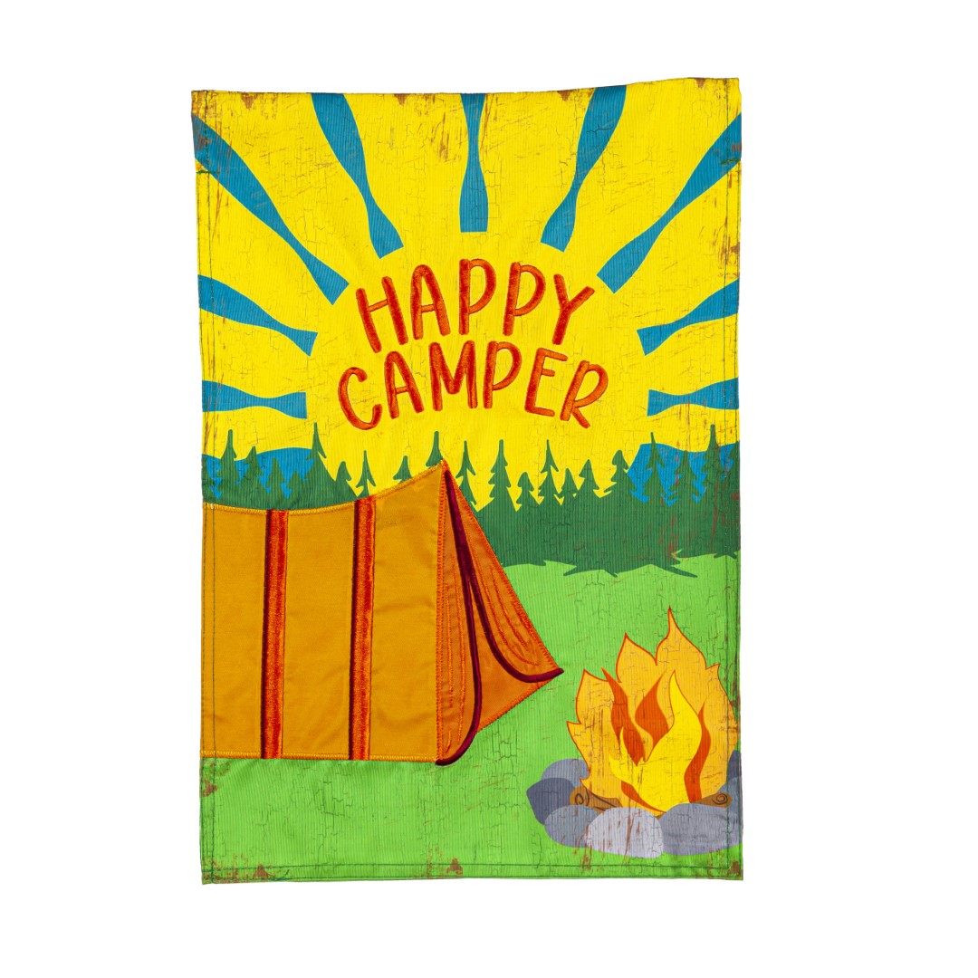 Garden Flag Summer Happy Camper