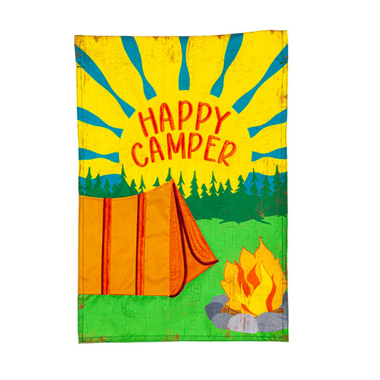 Garden Flag Summer Happy Camper