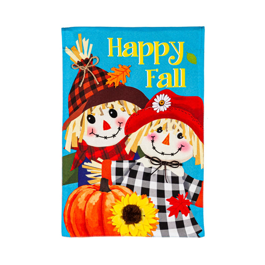 Garden Flag Fall Scarecrow Couple