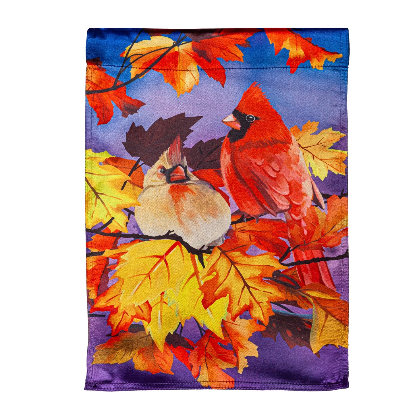 Garden Flag Fall Cardinal Friends