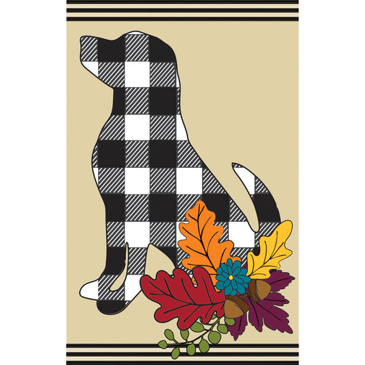 Garden Flag Fall Dog