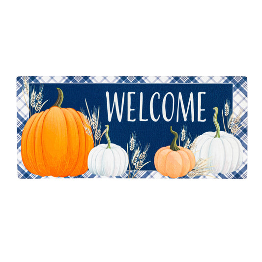 Mat Fall Plaid Pumpkins