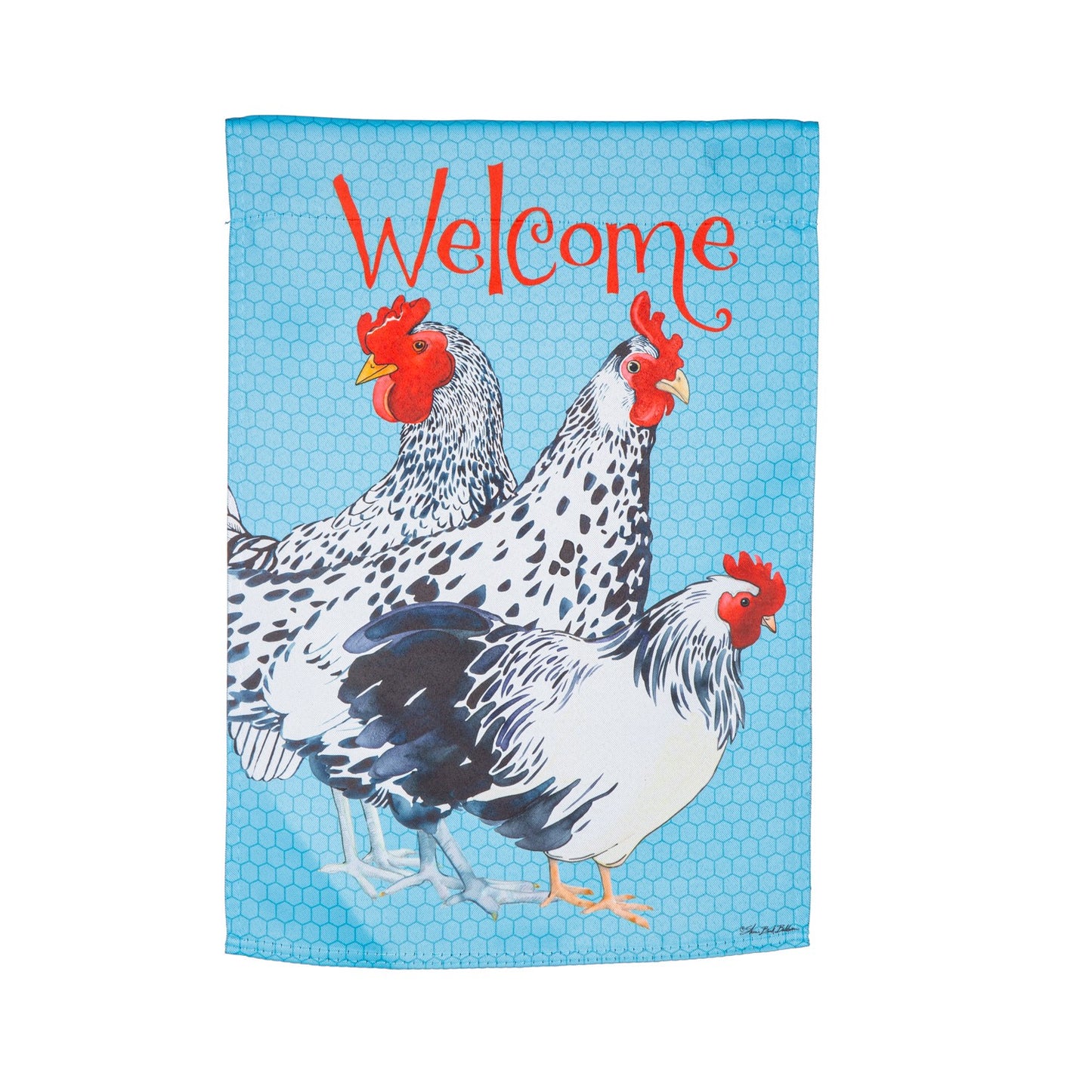 Spring Chickens Garden Flag