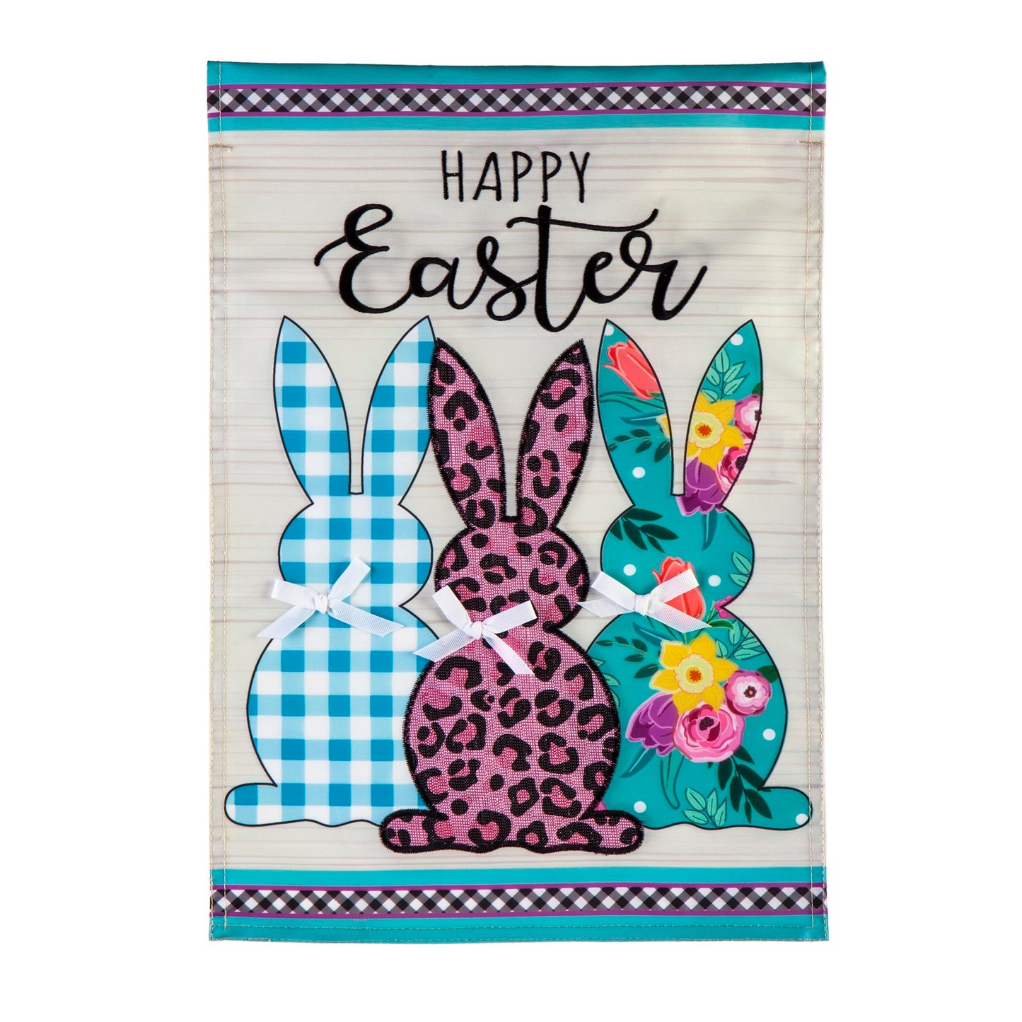 Spring Bright Bunnies Garden Flag