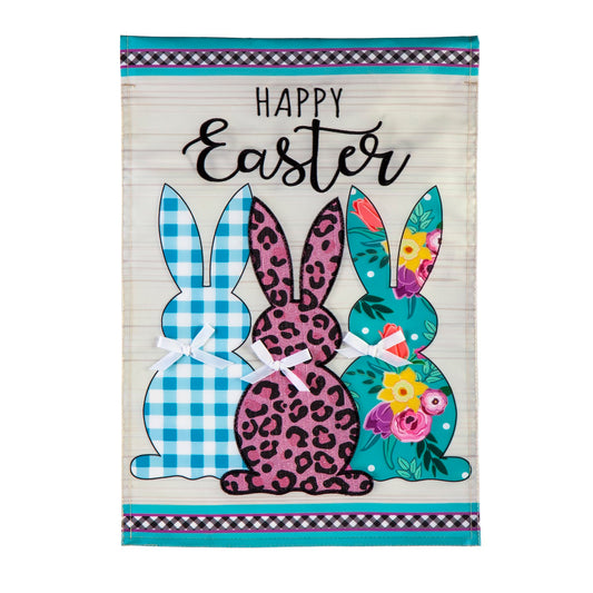 Spring Bright Bunnies Garden Flag