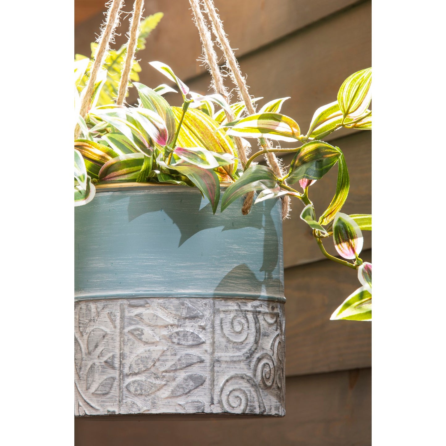 Hanging Metal Pot 7.5 Aqua