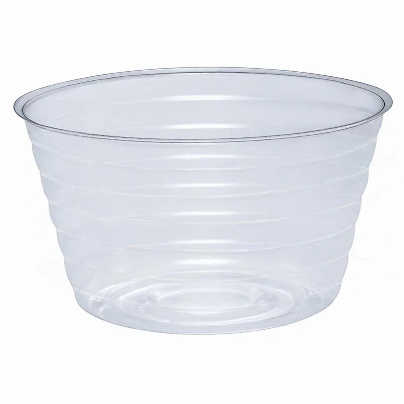 Deep Clear Vinyl Basket Saucer