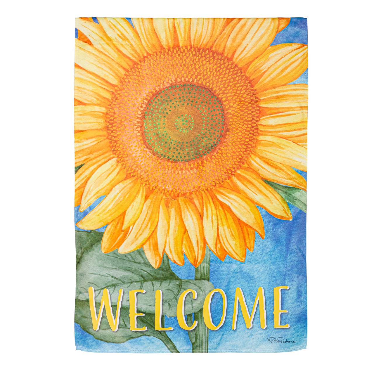 Garden Flag Welcome Sunflower