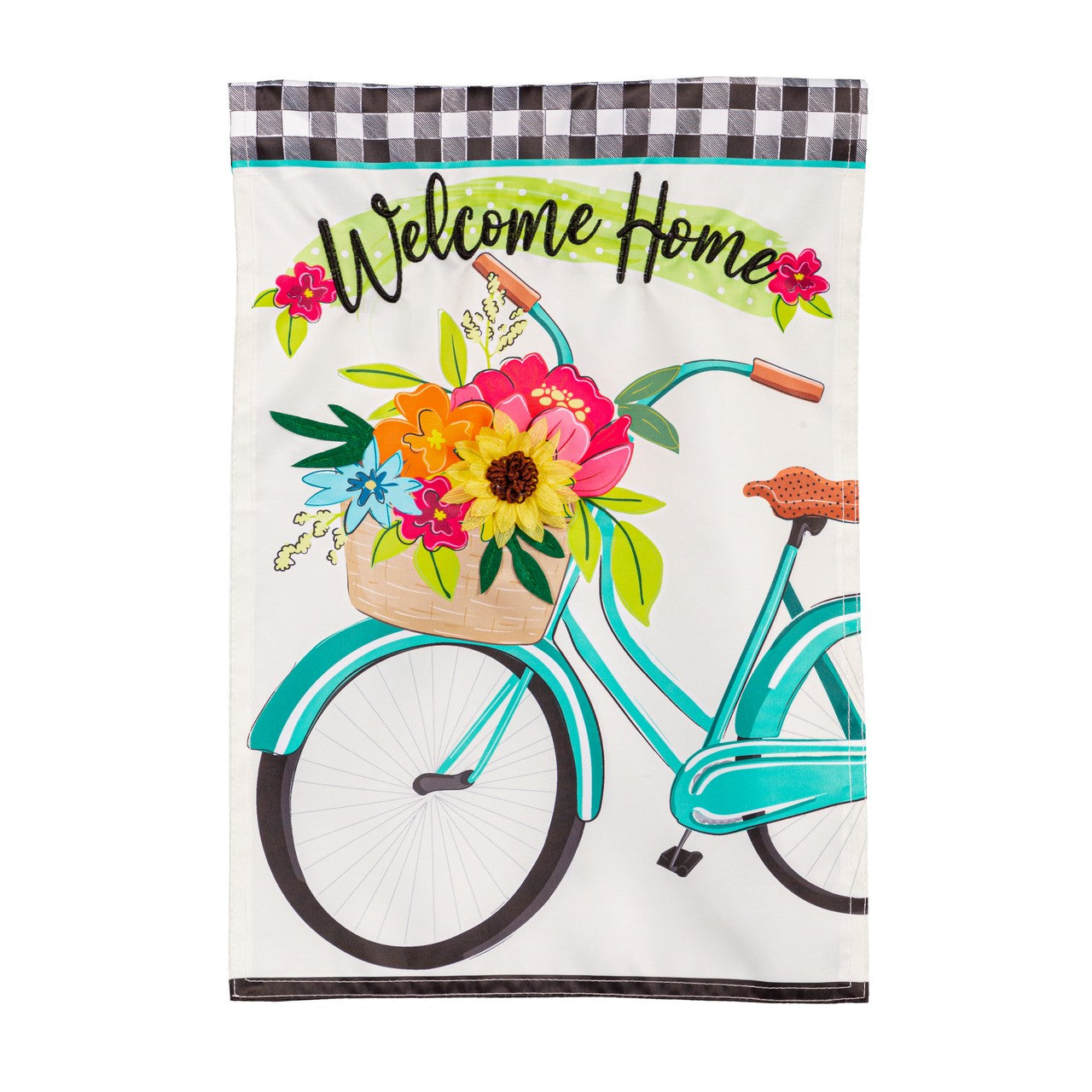 Garden Flag Welcome Home Bicycle