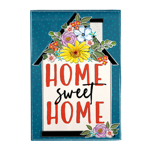 Garden Flag Floral Home Sweet Home