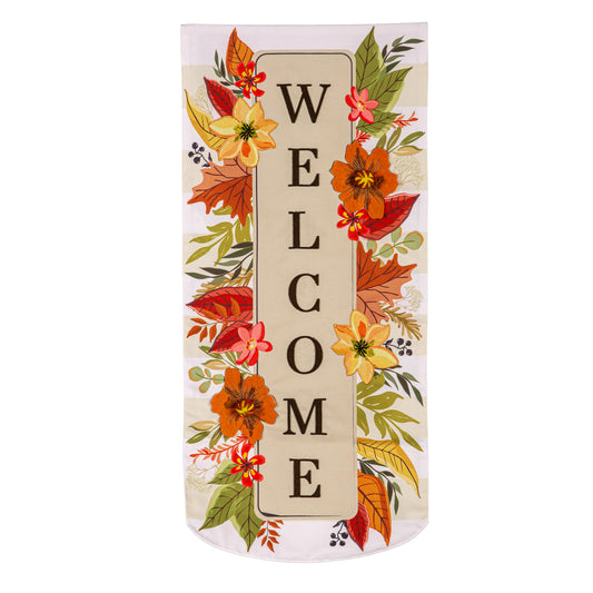 Door Decor Fall Floral Welcome