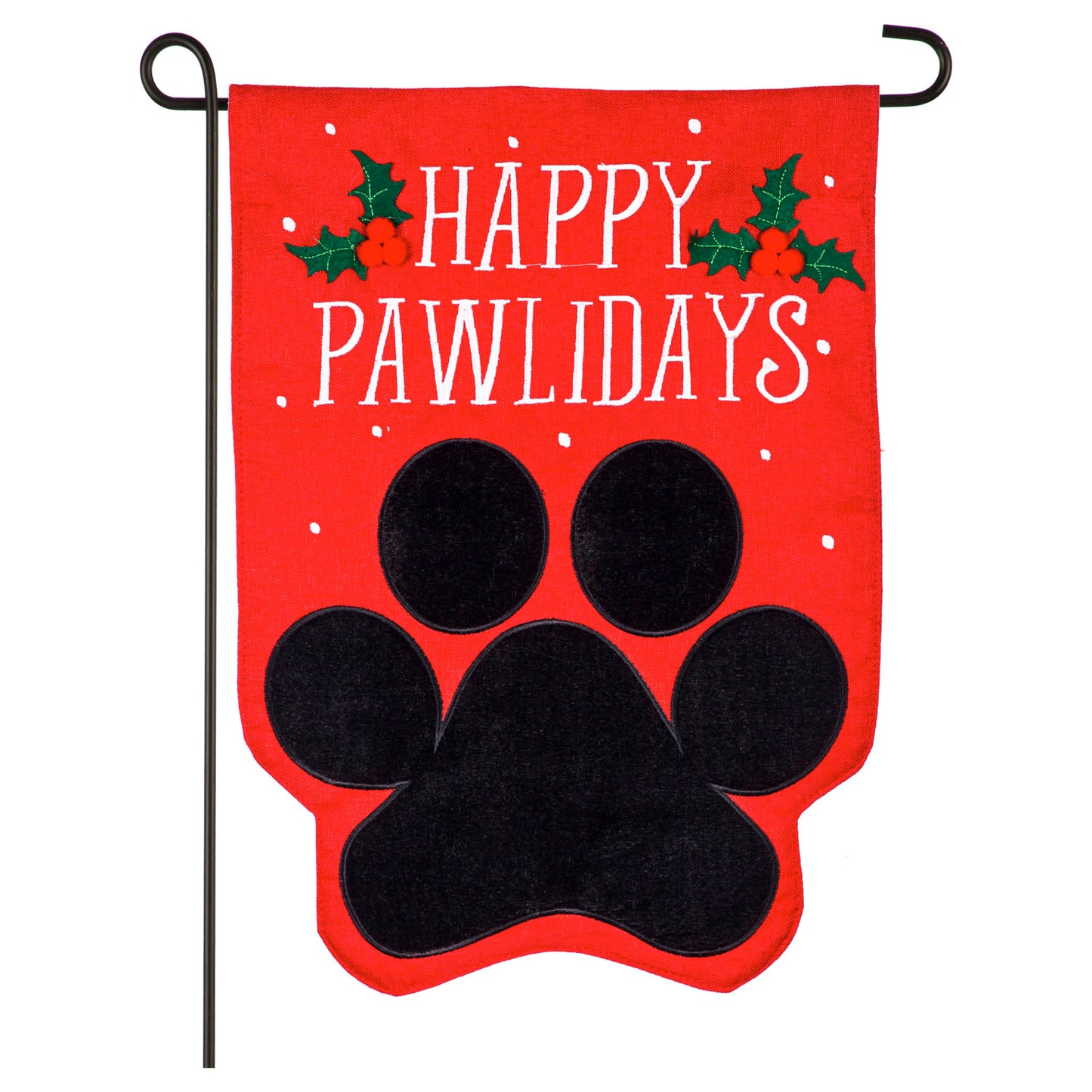 Garden Flag Christmas Happy Pawlidays