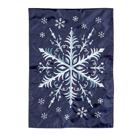 Garden Flag Christmas Snowflake