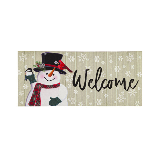 Christmas Let it Snow Garden Mat