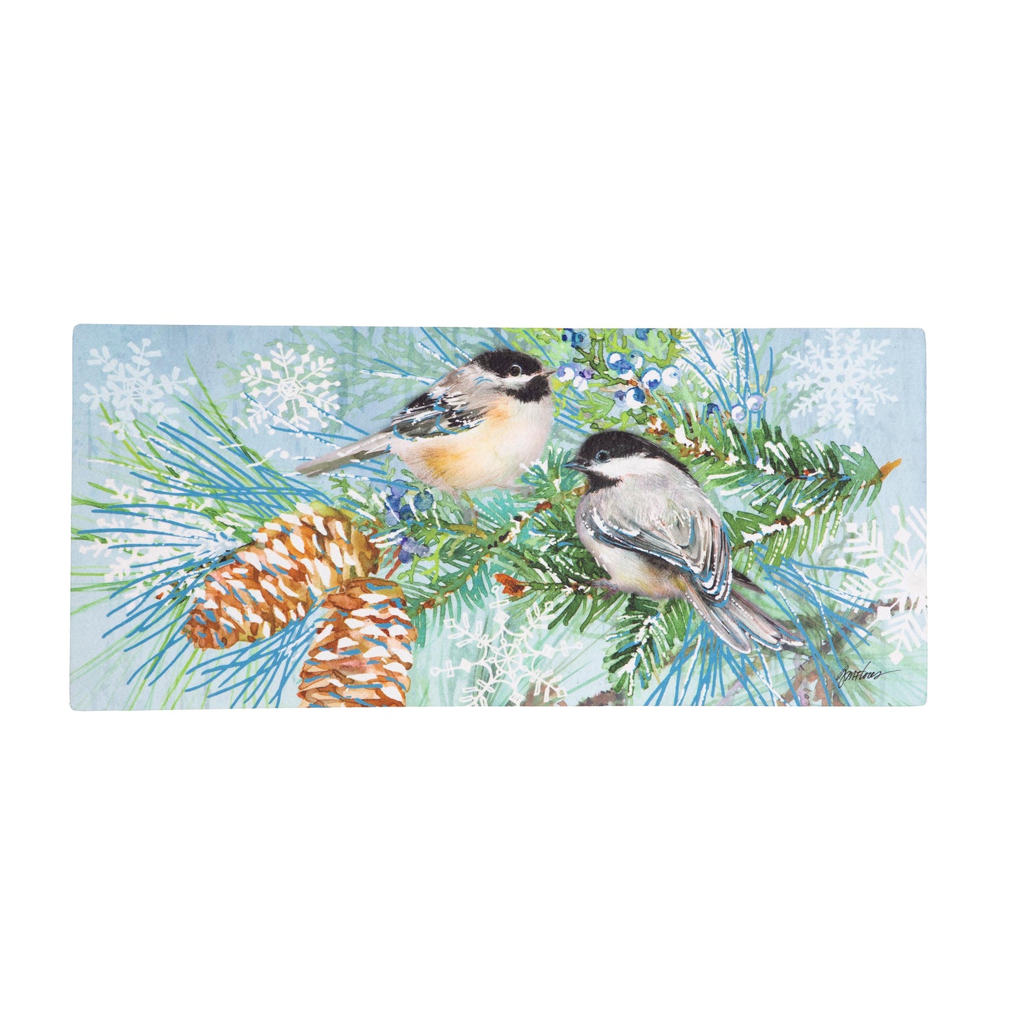 Christmas Winter Frost Garden Mat