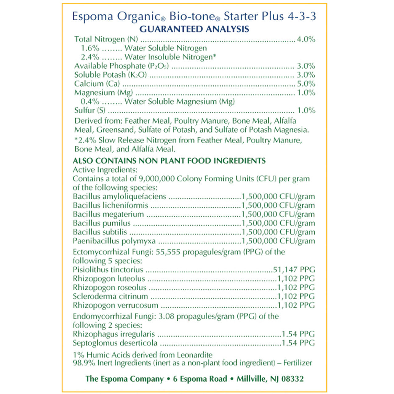 Bio-Tone Starter Plus Starter Fertilizer