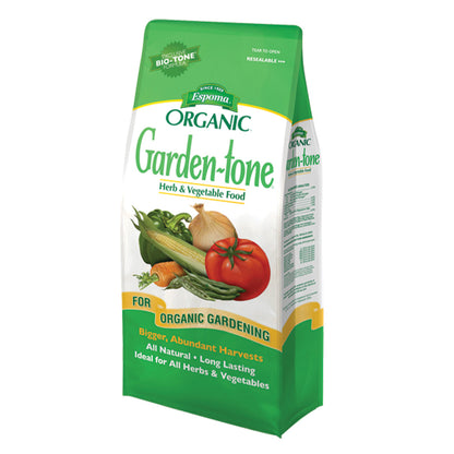 Bag of Espoma Organic Garden-tone fertilizer