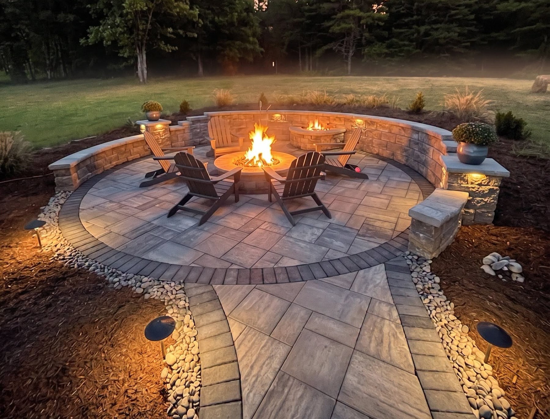 Premium Crafted Patio with Fire Feature in Rutherfordton, NC