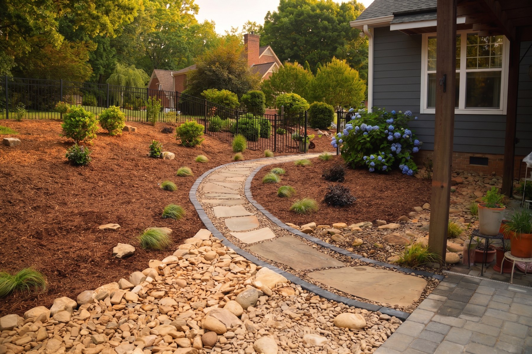 Backyard Transformation in Hickory, NC